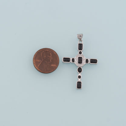 Gold Cross Charms,18K Gold Filled Cross Pendant,CZ Micro Pave Religion Charm Bracelet Necklace for DIY Jewelry Making Supply