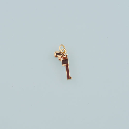 Gold Gun Charms,18K Gold Filled Gun Pendant,Enamel Gun Charm Bracelet Necklace for DIY Jewelry Making Supply