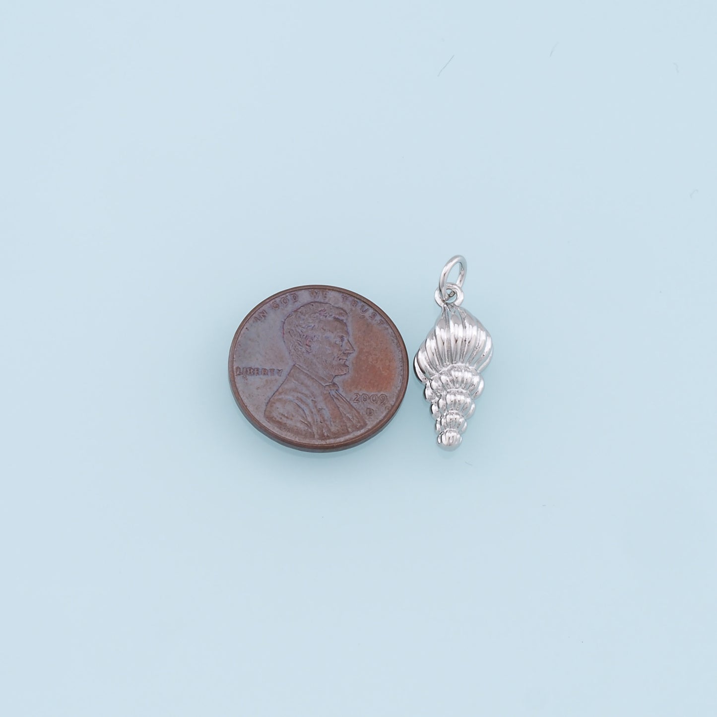 Gold Conch Charms,18K Gold Filled Conch Shell Pendant,Silver Conch Shell Charm Bracelet Necklace for DIY Jewelry Making Supply