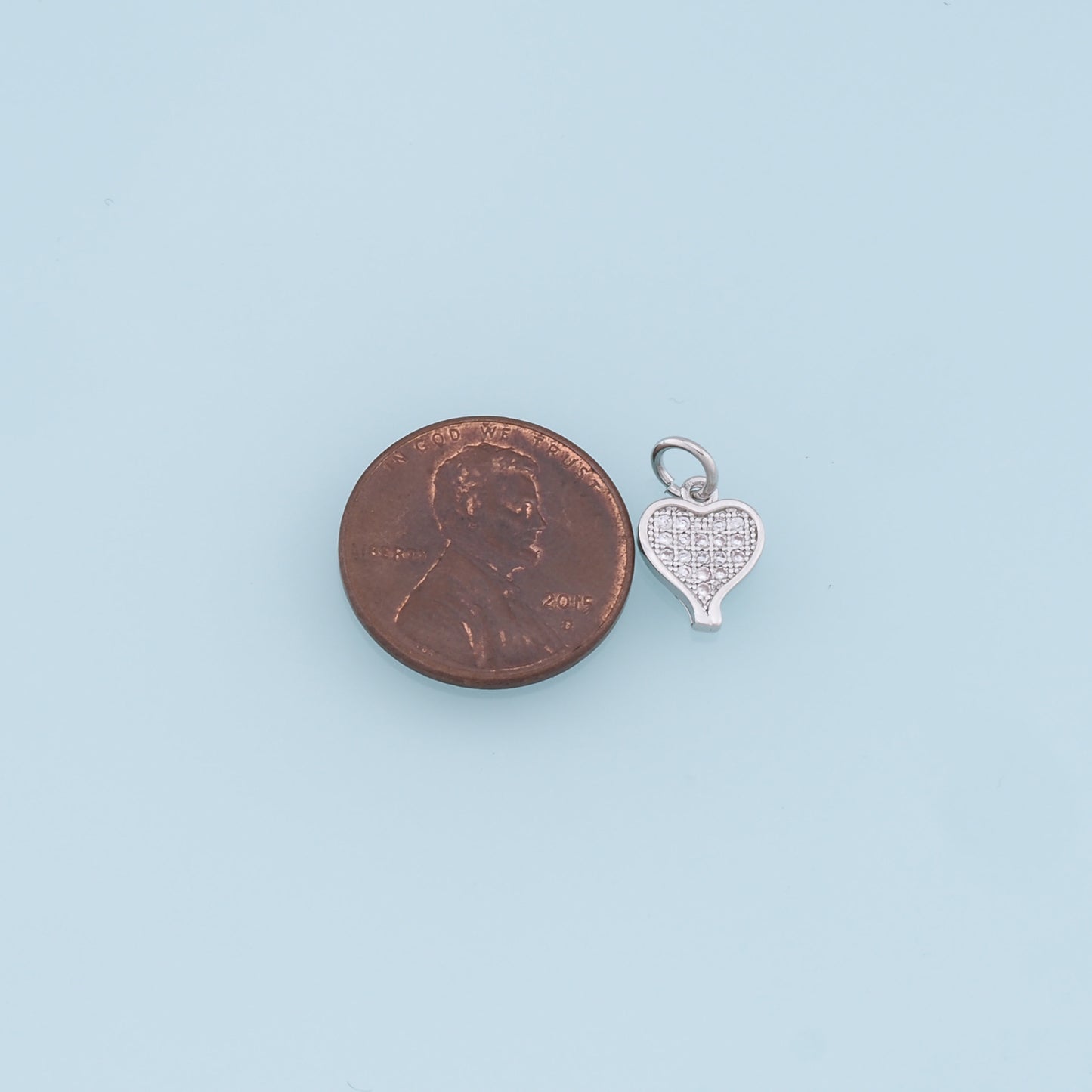 Gold Heart Charms,18K Gold Filled Heart Pendant,Tiny Heart Charm Bracelet Necklace for DIY Jewelry Making Supply