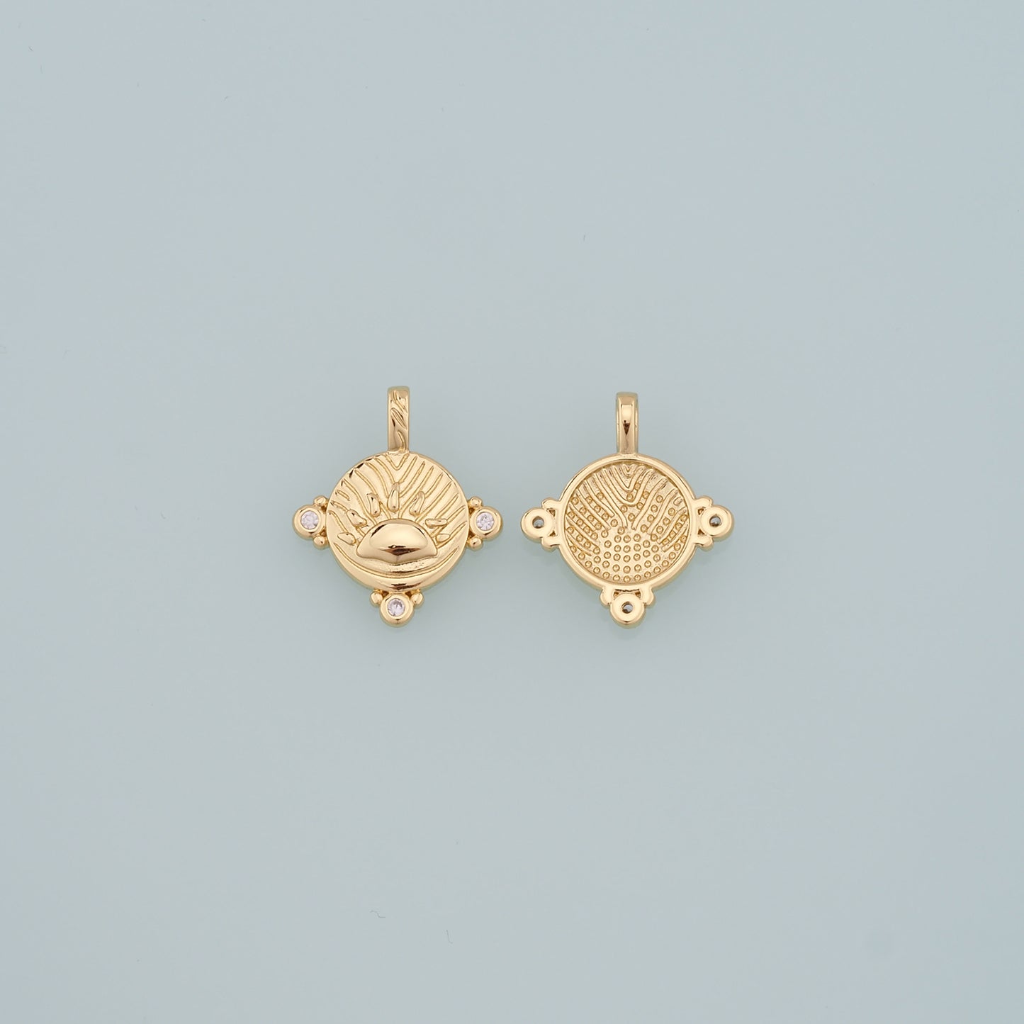 Gold Paw Charms,18K Gold Filled Cat Paw Pendant,CZ Micro Pave Dog Paw Charm Bracelet Necklace for DIY Jewelry Making Supply