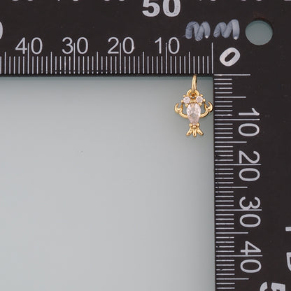 Gold Lobster Charms,18K Gold Filled Lobster Pendant,CZ Micro Pave Ocean Charm Bracelet Necklace for DIY Jewelry Making Supply