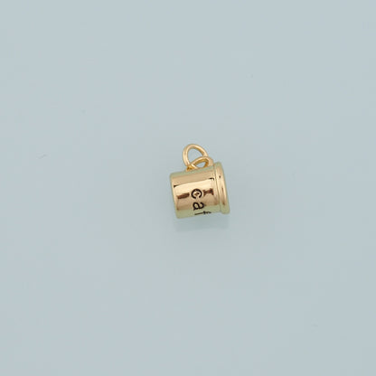 Gold Cup Charms,18K Gold Filled Coffee Cup Pendant,Cup Charm Bracelet Necklace for DIY Jewelry Making Supply