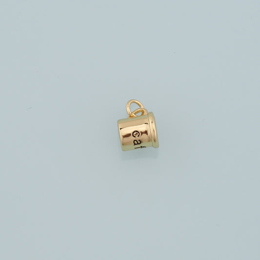 Gold Cup Charms,18K Gold Filled Coffee Cup Pendant,Cup Charm Bracelet Necklace for DIY Jewelry Making Supply