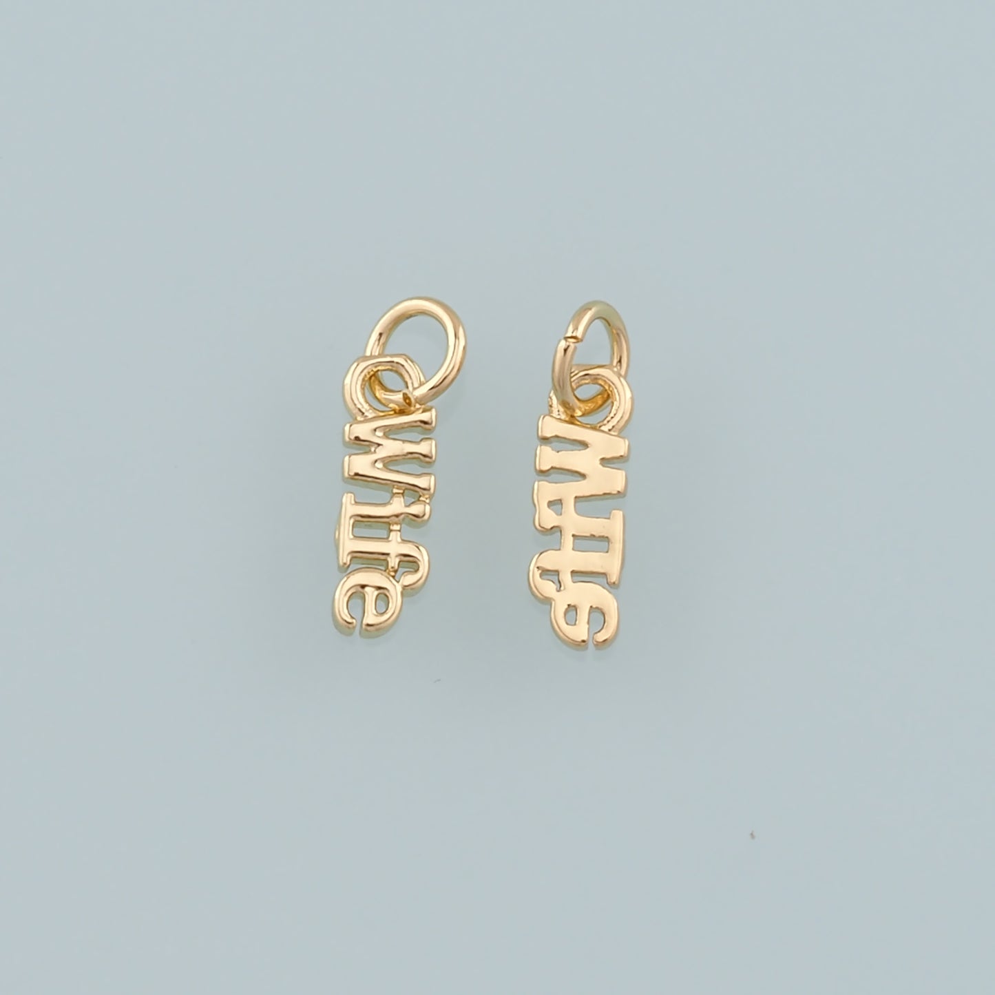 18K Gold Filled Wife Pendant,Dainty Wife Charm Bracelet Necklace for DIY Jewelry Making Supply