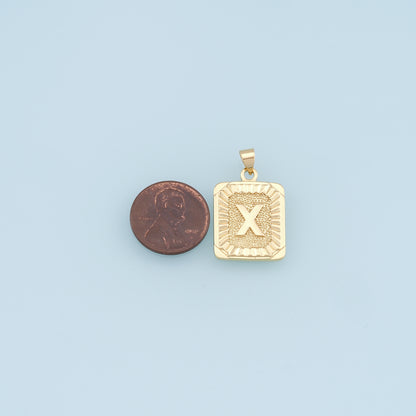 Gold letter Charms,18K Gold Filled letter Pendant,initial Charm Bracelet Necklace for DIY Jewelry Making Supply