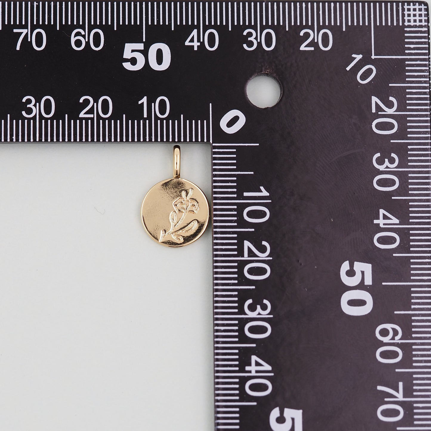 Gold Flower Charms,18K Gold Filled CZ flower Pendant,Silver flower Charm Bracelet Necklace for DIY Jewelry Making Supply