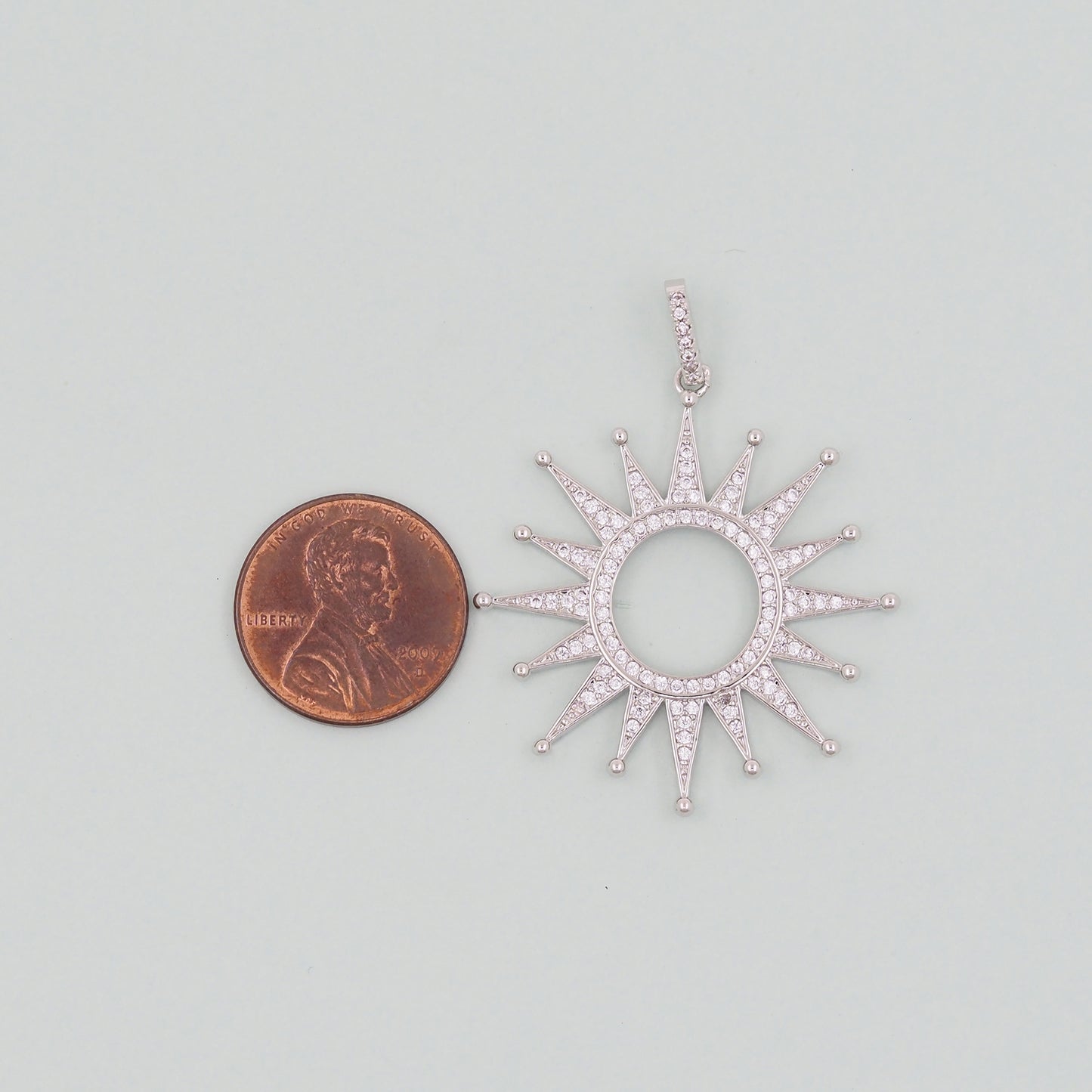 Gold Sun Charms,18K Gold Filled Round  Pendant,Celestial Charm Bracelet Necklace for DIY Jewelry Making Supply