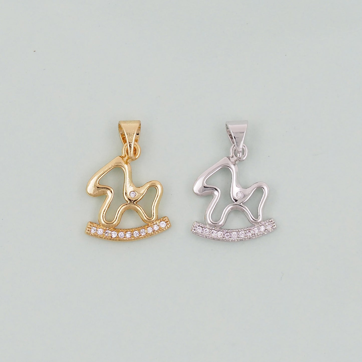 Gold Trojan horse Charms,18K Gold Filled Trojan horse Pendant,Trojan horse Charm Bracelet Necklace for DIY Jewelry Making Supply