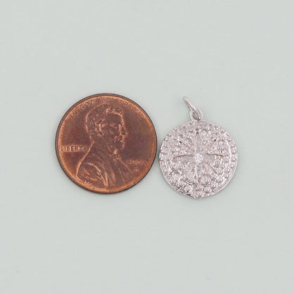 Gold Star Charms,18K Gold Filled Starburst Pendant,North Star Charm Bracelet Necklace for DIY Jewelry Making Supply