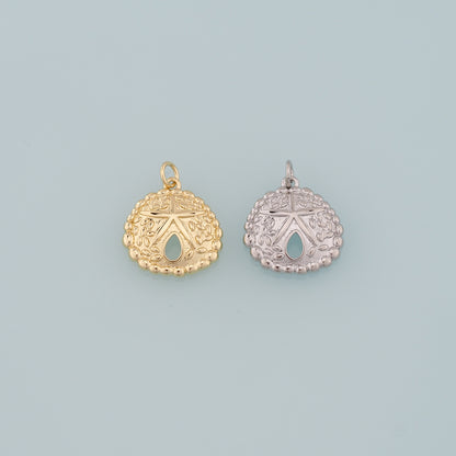 Gold Starfish Charms,18K Gold Filled Sea star Pendant,Starfish Charm Bracelet Necklace for DIY Jewelry Making Supply