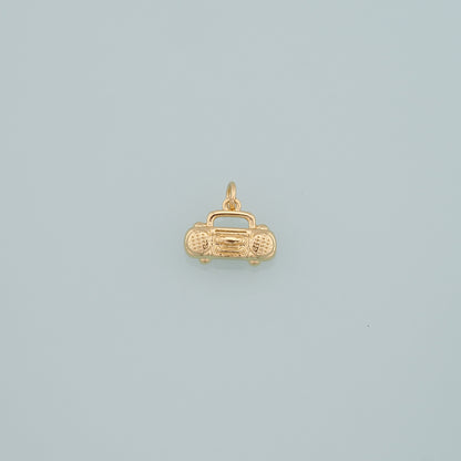 18K Gold Filled Radio Pendant,Dainty Radio Charm Bracelet Necklace for DIY Jewelry Making Supply
