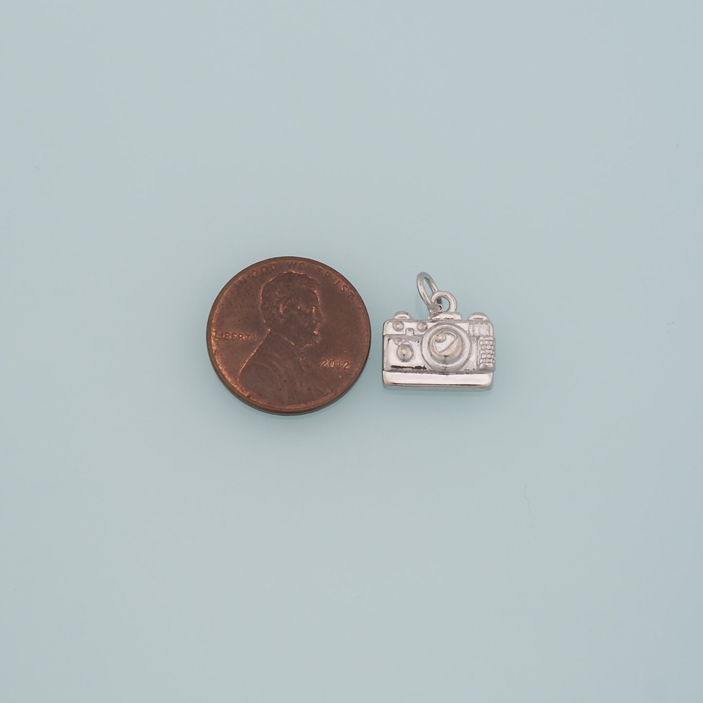 Gold Camera Charms,18K Gold Filled Camera Pendant,Camera Charm Bracelet Necklace for DIY Jewelry Making Supply