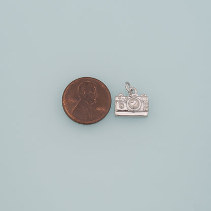 Gold Camera Charms,18K Gold Filled Camera Pendant,Camera Charm Bracelet Necklace for DIY Jewelry Making Supply