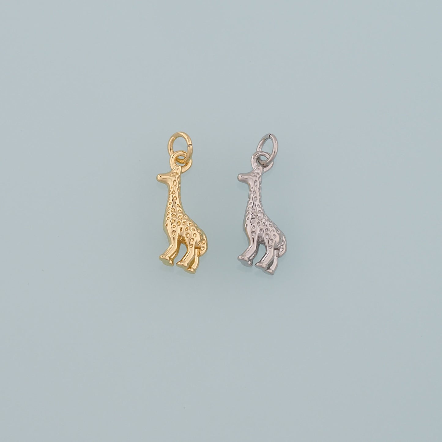 Gold Animal Charms,18K Gold Filled Giraffe Pendant,Dainty Giraffe Charm Bracelet Necklace for DIY Jewelry Making Supply