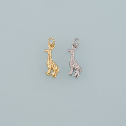 Gold Animal Charms,18K Gold Filled Giraffe Pendant,Dainty Giraffe Charm Bracelet Necklace for DIY Jewelry Making Supply