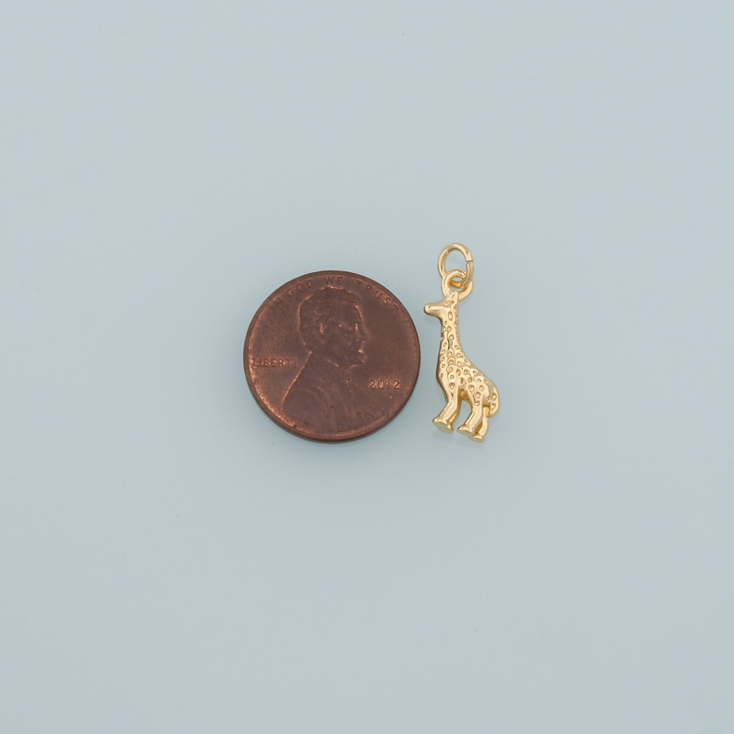 Gold Animal Charms,18K Gold Filled Giraffe Pendant,Dainty Giraffe Charm Bracelet Necklace for DIY Jewelry Making Supply