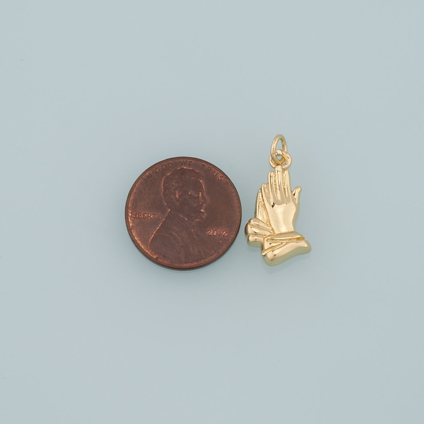 Gold Hand Charms,18K Gold Filled Gesture Pendant,Hand Charm Bracelet Necklace for DIY Jewelry Making Supply