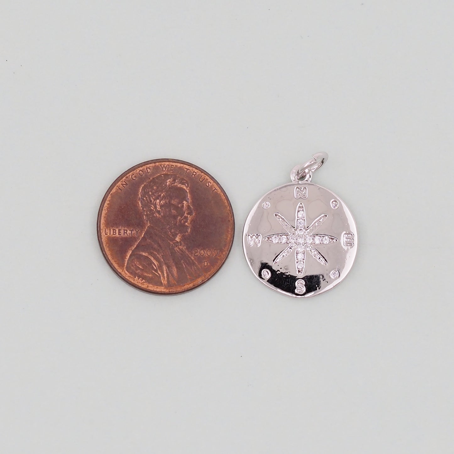 Gold Compass Charms,18K Gold Filled Starburst Pendant,North Star Charm Bracelet Necklace for DIY Jewelry Making Supply