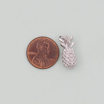 Gold Pineapple Charms,18K Gold Filled Summer Pineapple Pendant,Fruit Charm Bracelet Necklace for DIY Jewelry Making Supply
