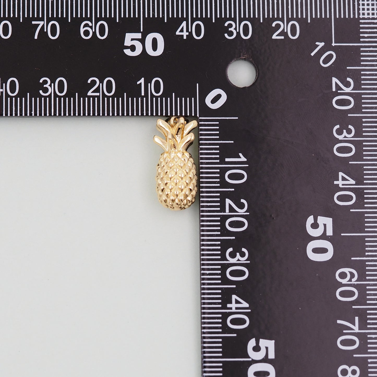 Gold Pineapple Charms,18K Gold Filled Summer Pineapple Pendant,Fruit Charm Bracelet Necklace for DIY Jewelry Making Supply