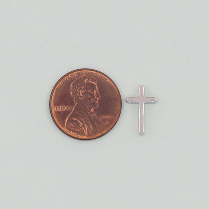 Gold Cross Charms,18K Gold Filled Cross Pendant,Silver Religious Charm Bracelet Necklace for DIY Jewelry Making Supply