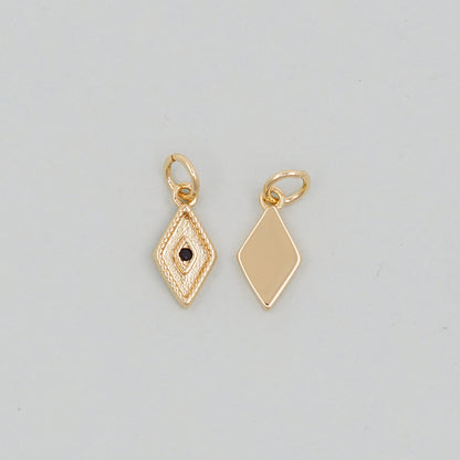 Gold Evil Eye Charms,18K Gold Filled Evil Eye Pendant,Evil Eye Charm Bracelet Necklace for DIY Jewelry Making Supply