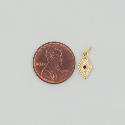 Gold Evil Eye Charms,18K Gold Filled Evil Eye Pendant,Evil Eye Charm Bracelet Necklace for DIY Jewelry Making Supply