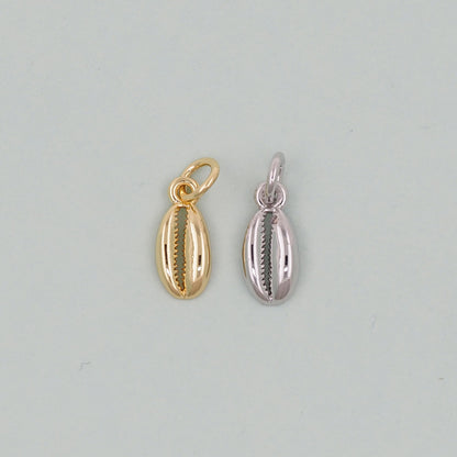 Gold Shell Charms,18K Gold Filled Conch Shell Pendant,Conch Shell Charm Bracelet Necklace for DIY Jewelry Making Supply