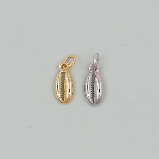 Gold Shell Charms,18K Gold Filled Conch Shell Pendant,Conch Shell Charm Bracelet Necklace for DIY Jewelry Making Supply