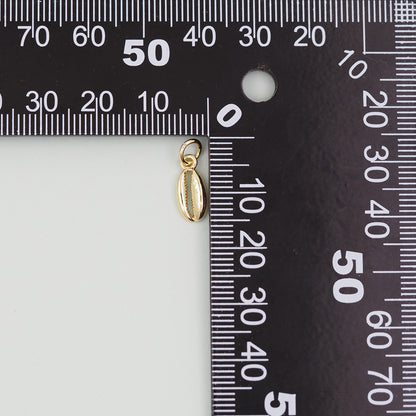 Gold Shell Charms,18K Gold Filled Conch Shell Pendant,Conch Shell Charm Bracelet Necklace for DIY Jewelry Making Supply