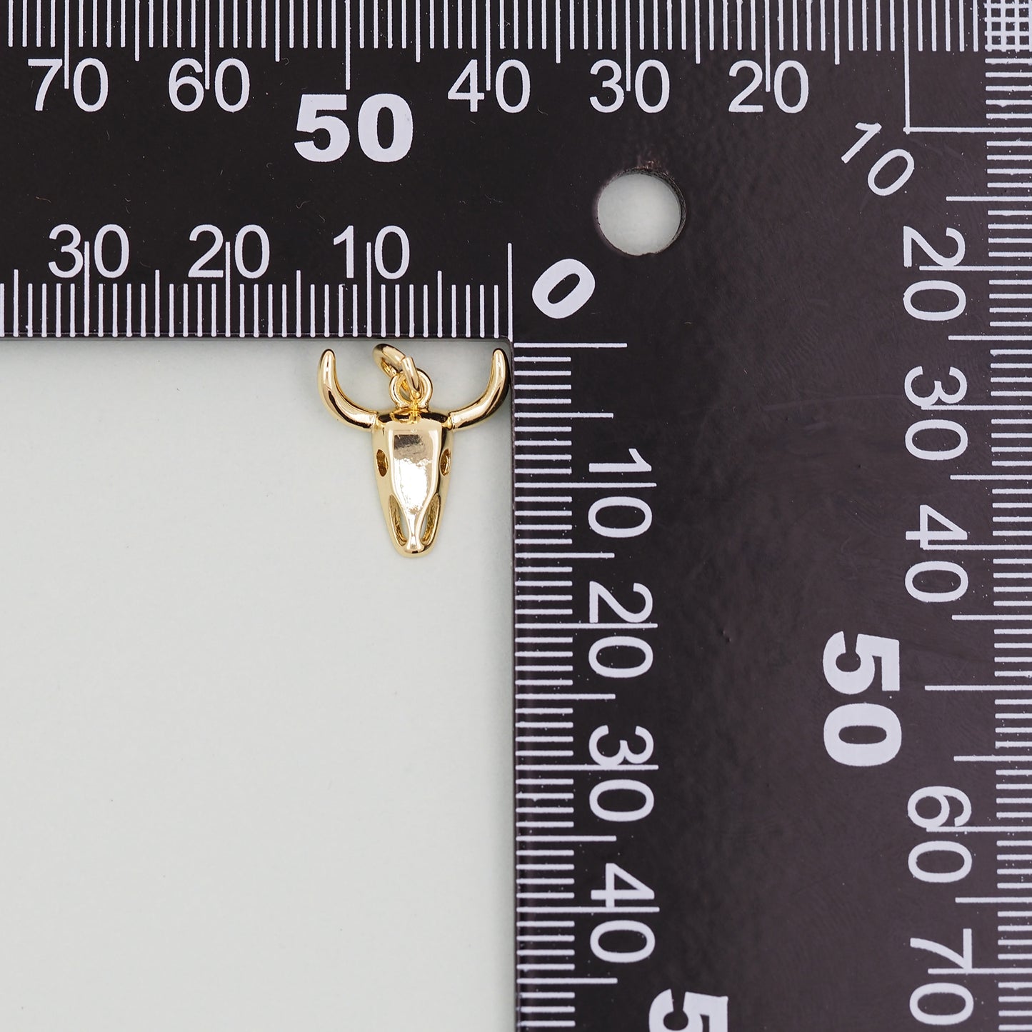 Gold Bull Head Charms,18K Gold Filled bull head Pendant,Silver bull head Charm Bracelet Necklace for DIY Jewelry Making Supply