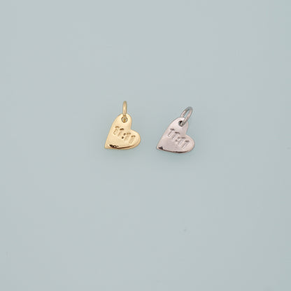 Gold Angel Numbers Charms,18K Gold Filled 11:11 Pendant,Heart Charm Bracelet Necklace for DIY Jewelry Making Supply