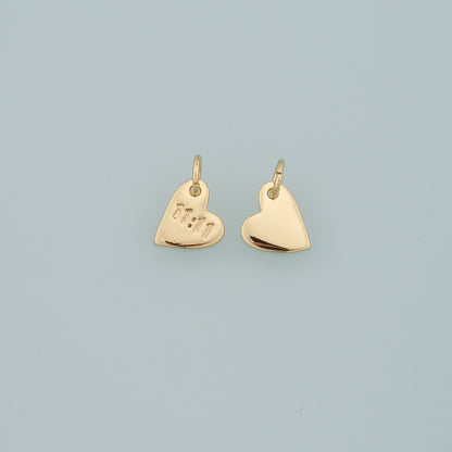 Gold Angel Numbers Charms,18K Gold Filled 11:11 Pendant,Heart Charm Bracelet Necklace for DIY Jewelry Making Supply