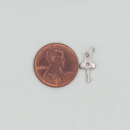 Gold Key Charms,18K Gold Filled Key Pendant,Key Charm Bracelet Necklace for DIY Jewelry Making Supply