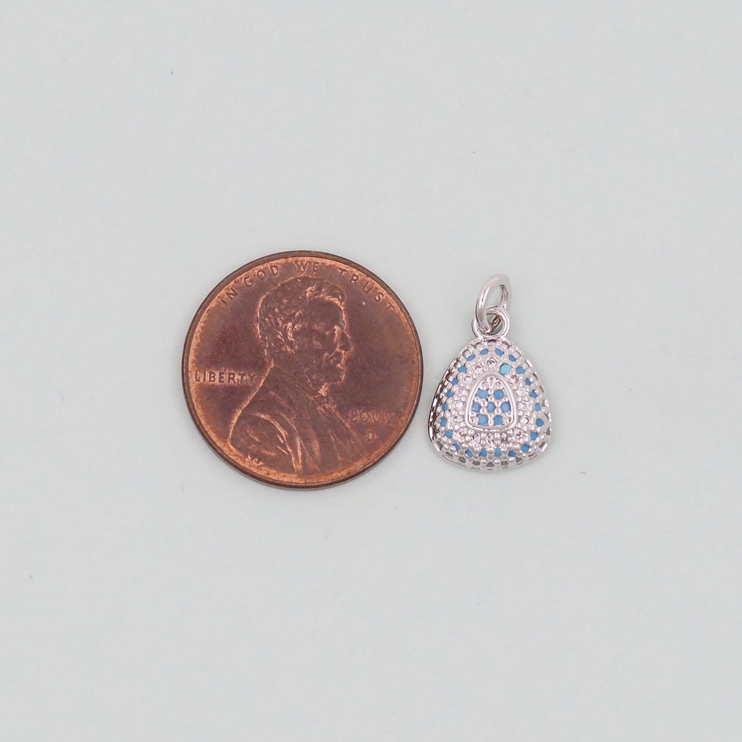 Gold Teardrop Charms,18K Gold Filled teardrop Pendant,CZ Micro Pave teardrop Charm Bracelet Necklace for DIY Jewelry Making Supply