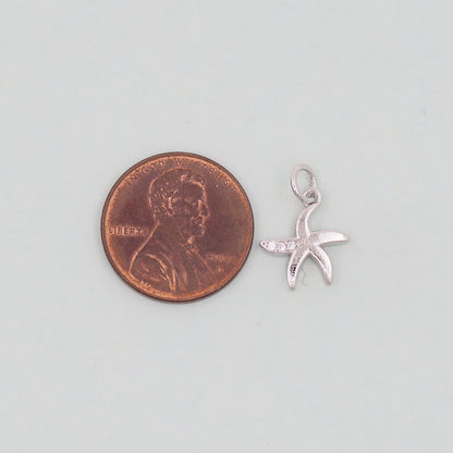 Gold Starfish Charms,18K Gold Filled Sea star Pendant,Starfish Charm Bracelet Necklace for DIY Jewelry Making Supply