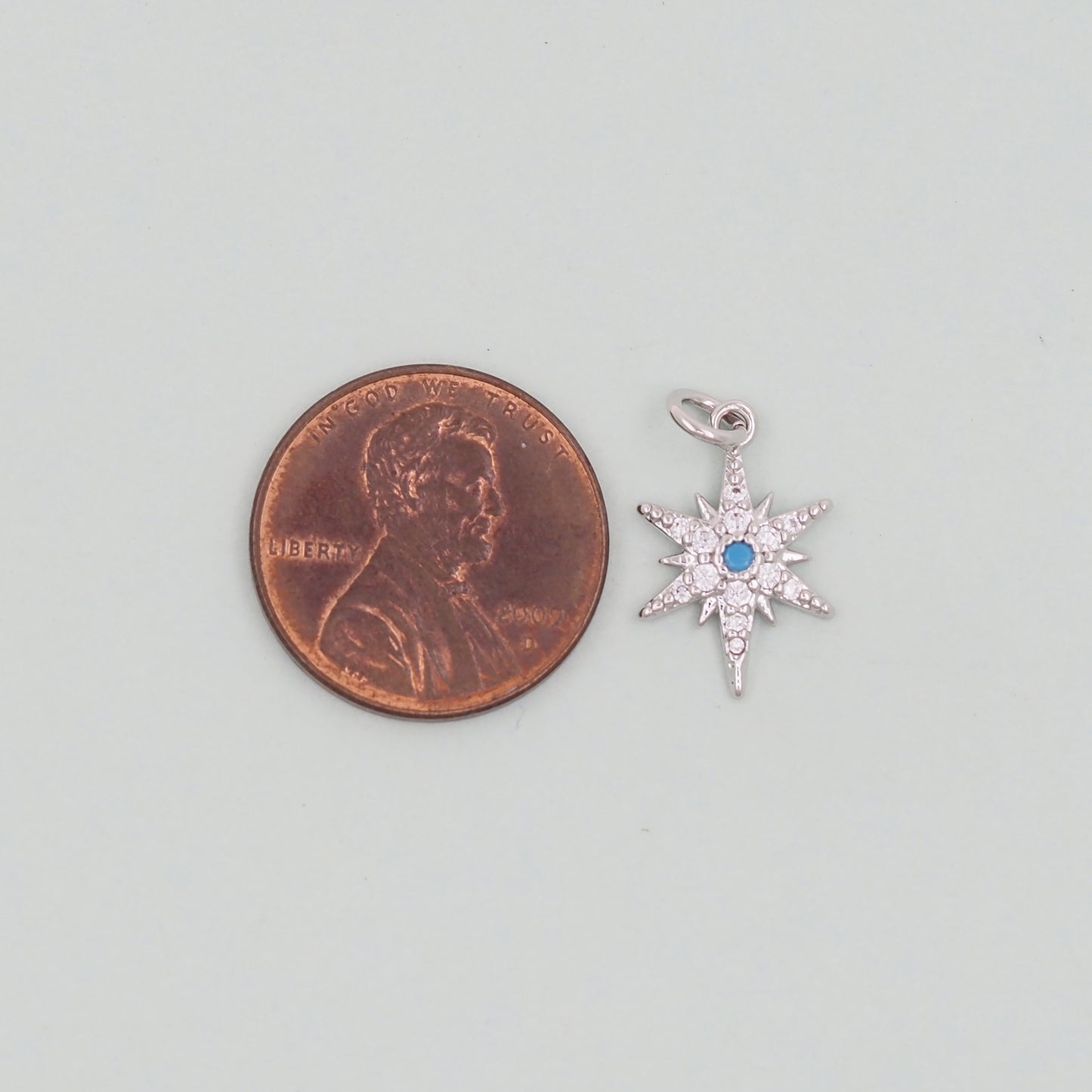 Gold Star Charms,18K Gold Filled Starburst Pendant,North Star Charm Bracelet Necklace for DIY Jewelry Making Supply