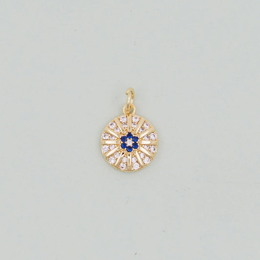 Gold Star Charms,18K Gold Filled Sun Pendant,celestial  Charm Bracelet Necklace for DIY Jewelry Making Supply