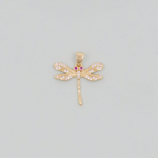 Gold Dragonfly Charms,18K Gold Filled Dragonfly Pendant,Silver Dragonfly Charm Bracelet Necklace for DIY Jewelry Making Supply