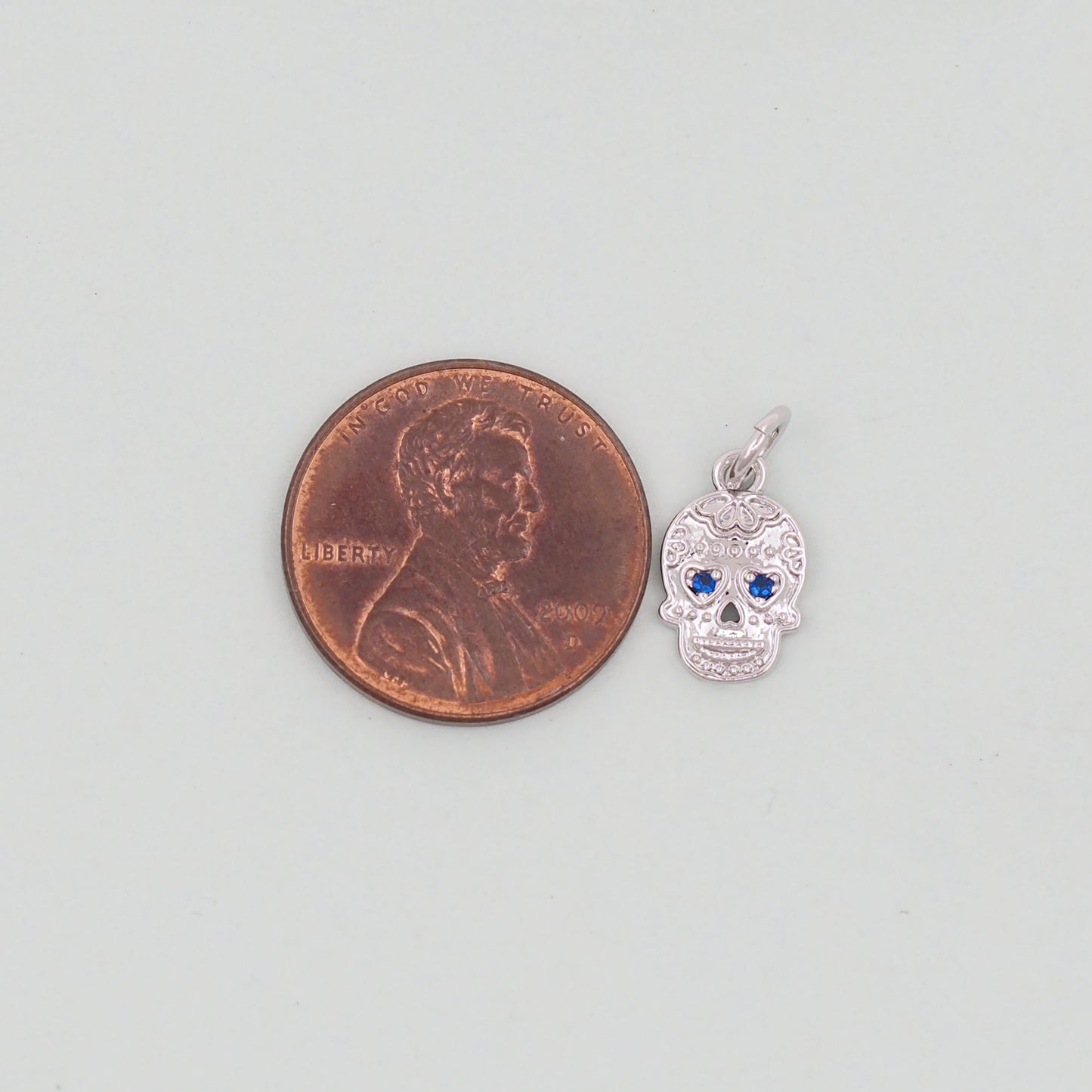 Gold Skull Charms,18K Gold Filled Skull Pendant,Skull Charm Bracelet Necklace for DIY Jewelry Making Supply