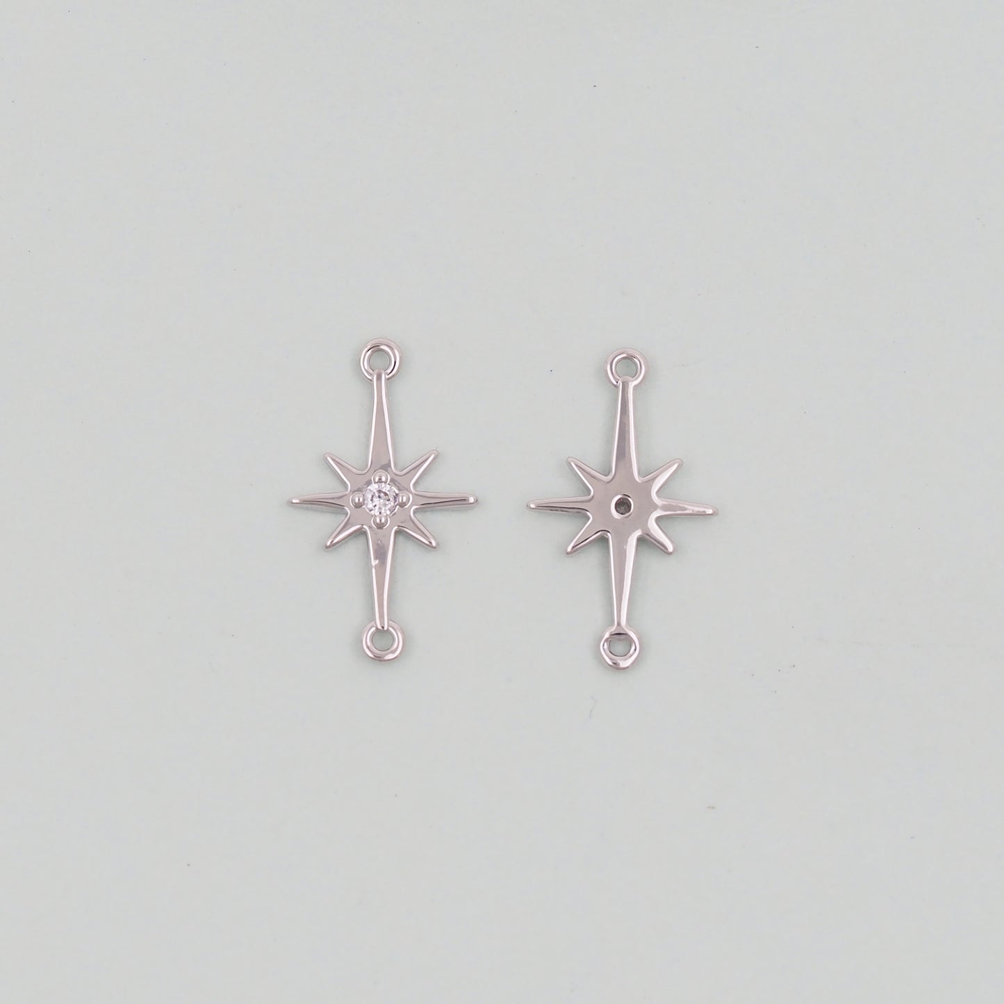 Gold Star Charms,18K Gold Filled Starburst Pendant,North Star Charm Bracelet Necklace for DIY Jewelry Making Supply