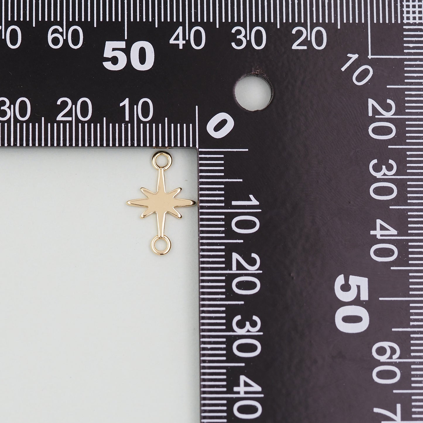 Gold Star Charms,18K Gold Filled Starburst Pendant,North Star Charm Bracelet Necklace for DIY Jewelry Making Supply