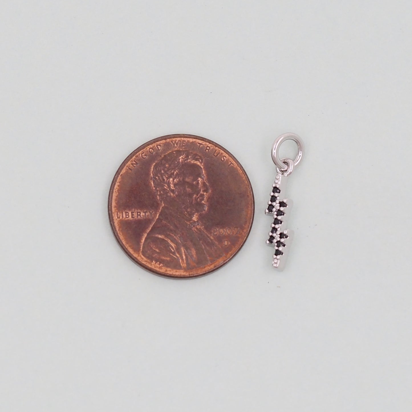 Gold Lightning Charms,18K Gold Filled Tiny Lightning Pendant,Silver Lightning Charm Bracelet Necklace for DIY Jewelry Making Supply