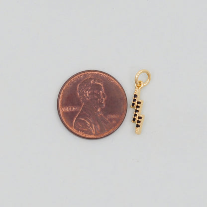Gold Lightning Charms,18K Gold Filled Tiny Lightning Pendant,Silver Lightning Charm Bracelet Necklace for DIY Jewelry Making Supply
