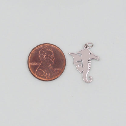 Gold seahorse Charms,18K Gold Filled seahorse Pendant,seahorse Charm Bracelet Necklace for DIY Jewelry Making Supply