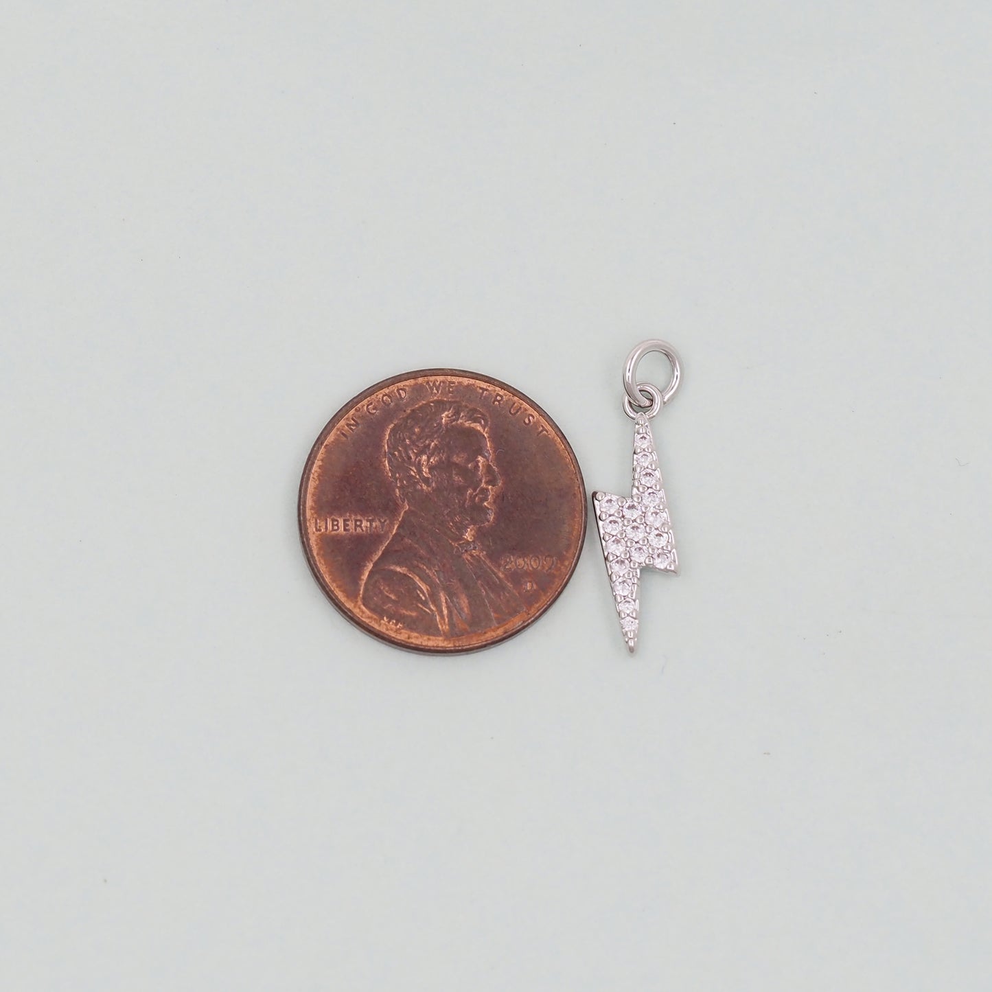 Gold Lightning Charms,18K Gold Filled Tiny Lightning Pendant,Silver Lightning Charm Bracelet Necklace for DIY Jewelry Making Supply