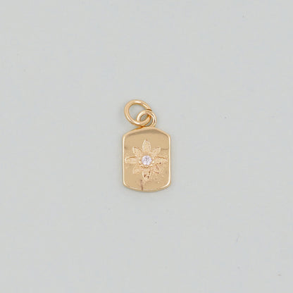 Gold Star Charms,18K Gold Filled Starburst Pendant,North Star Charm Bracelet Necklace for DIY Jewelry Making Supply