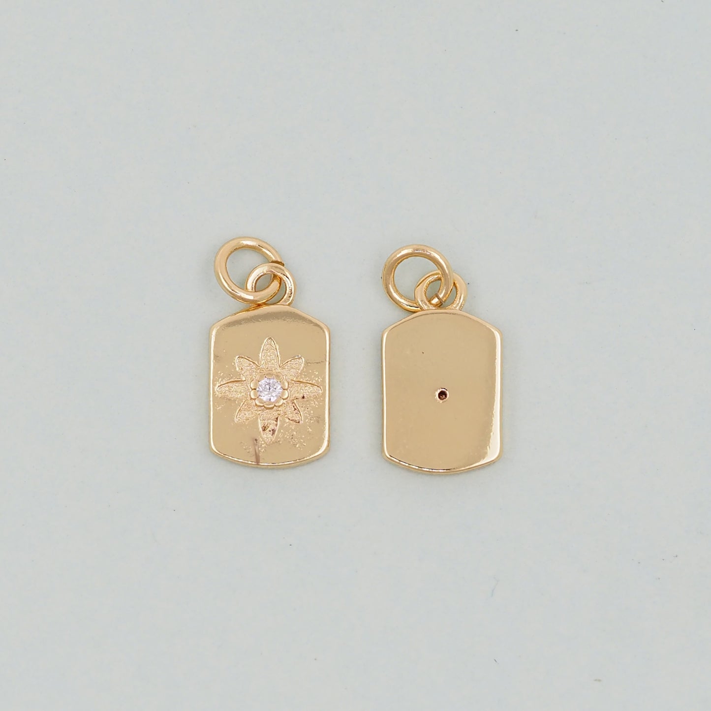 Gold Star Charms,18K Gold Filled Starburst Pendant,North Star Charm Bracelet Necklace for DIY Jewelry Making Supply