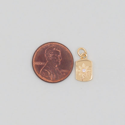 Gold Star Charms,18K Gold Filled Starburst Pendant,North Star Charm Bracelet Necklace for DIY Jewelry Making Supply